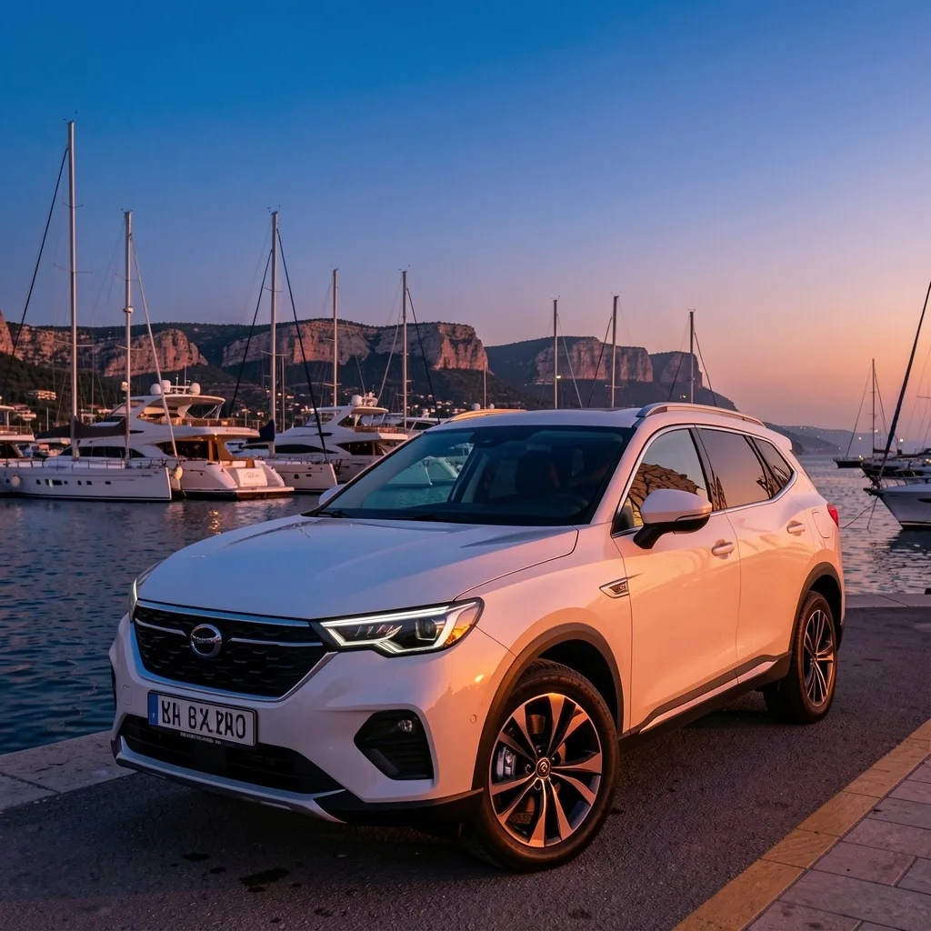 Antalya marina çevresinde araç paylaşım aracı